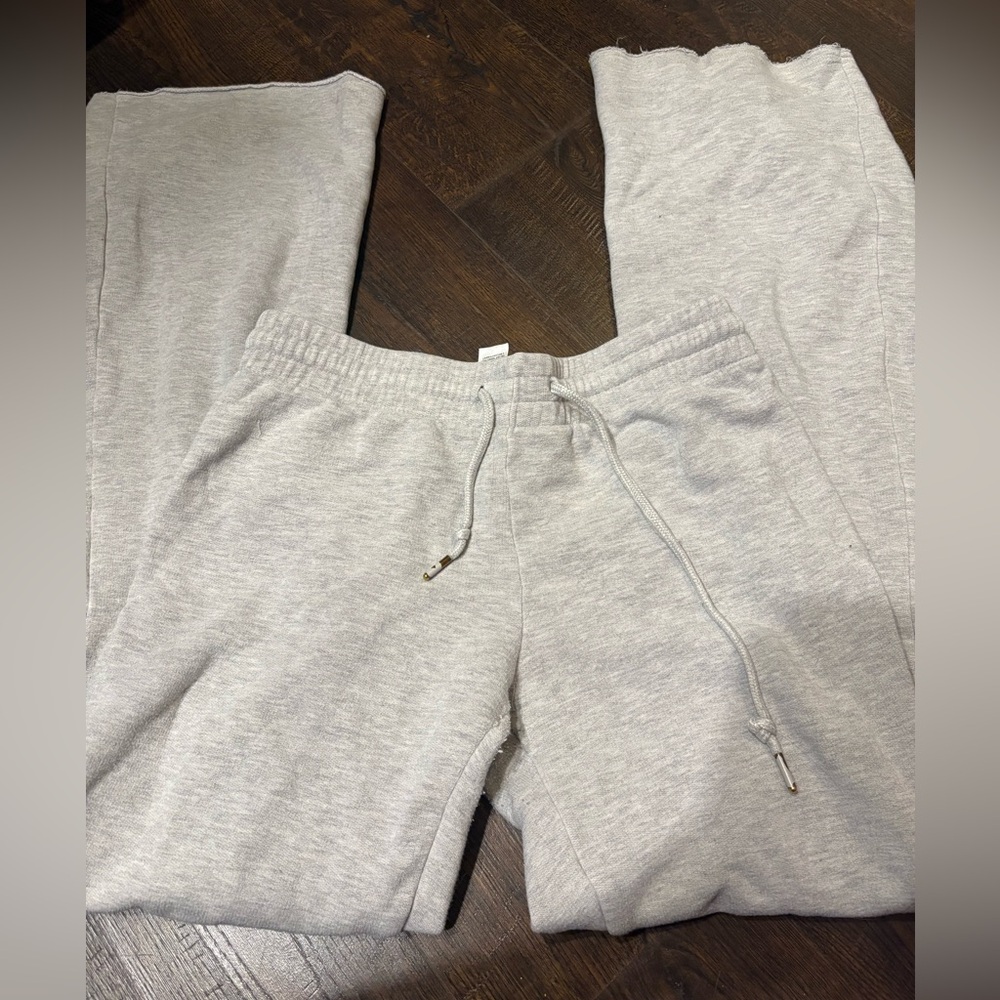 garage grey flared sweatpants